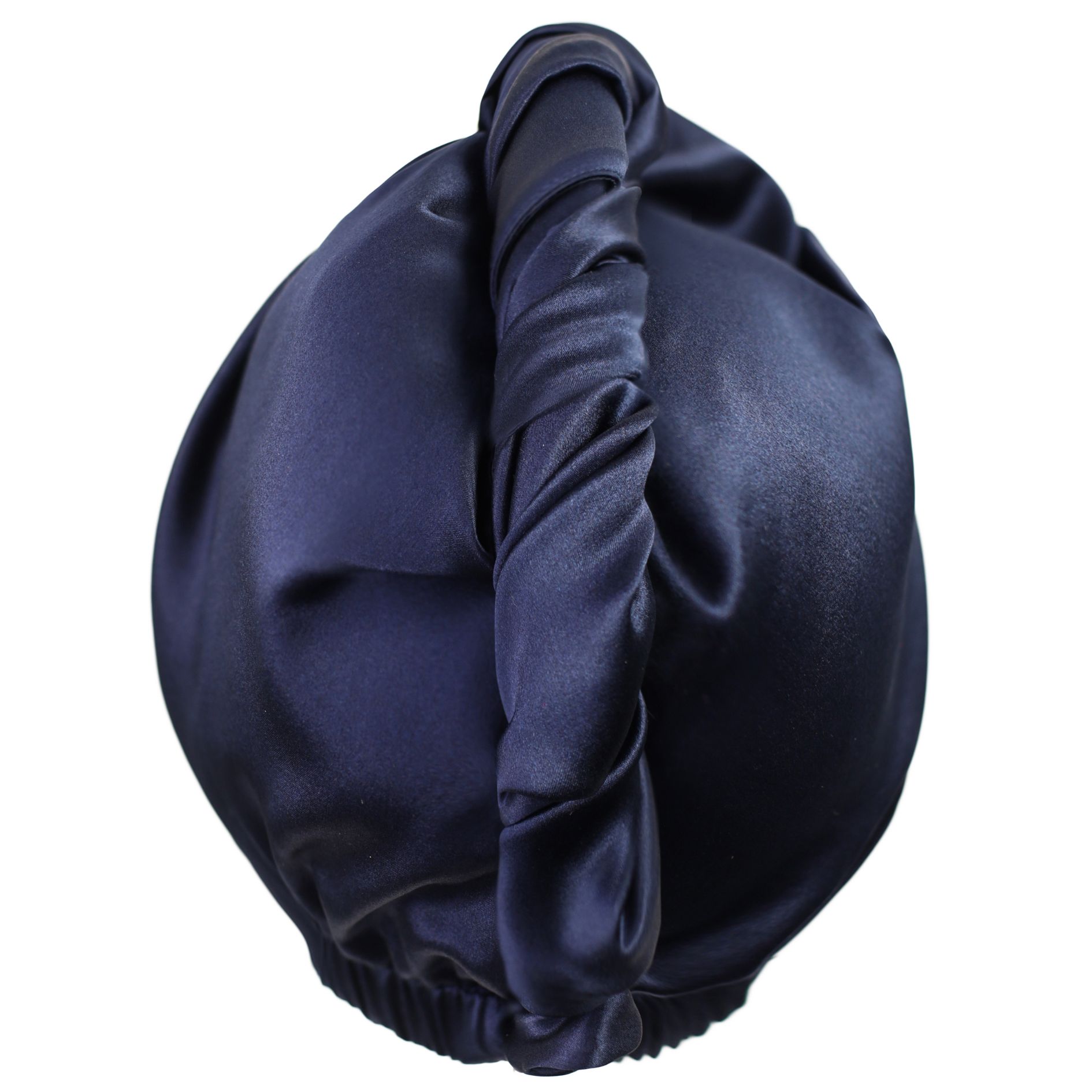 Qrown turban towel navy blue 1